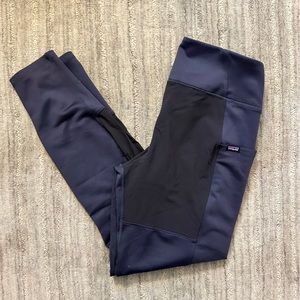 Patagonia color blocked side pocket leggings